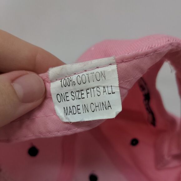 Puerto Rico Flag Frog Strapback Hat Pink OSFA Embroidered Adjustable - Picture 7 of 7